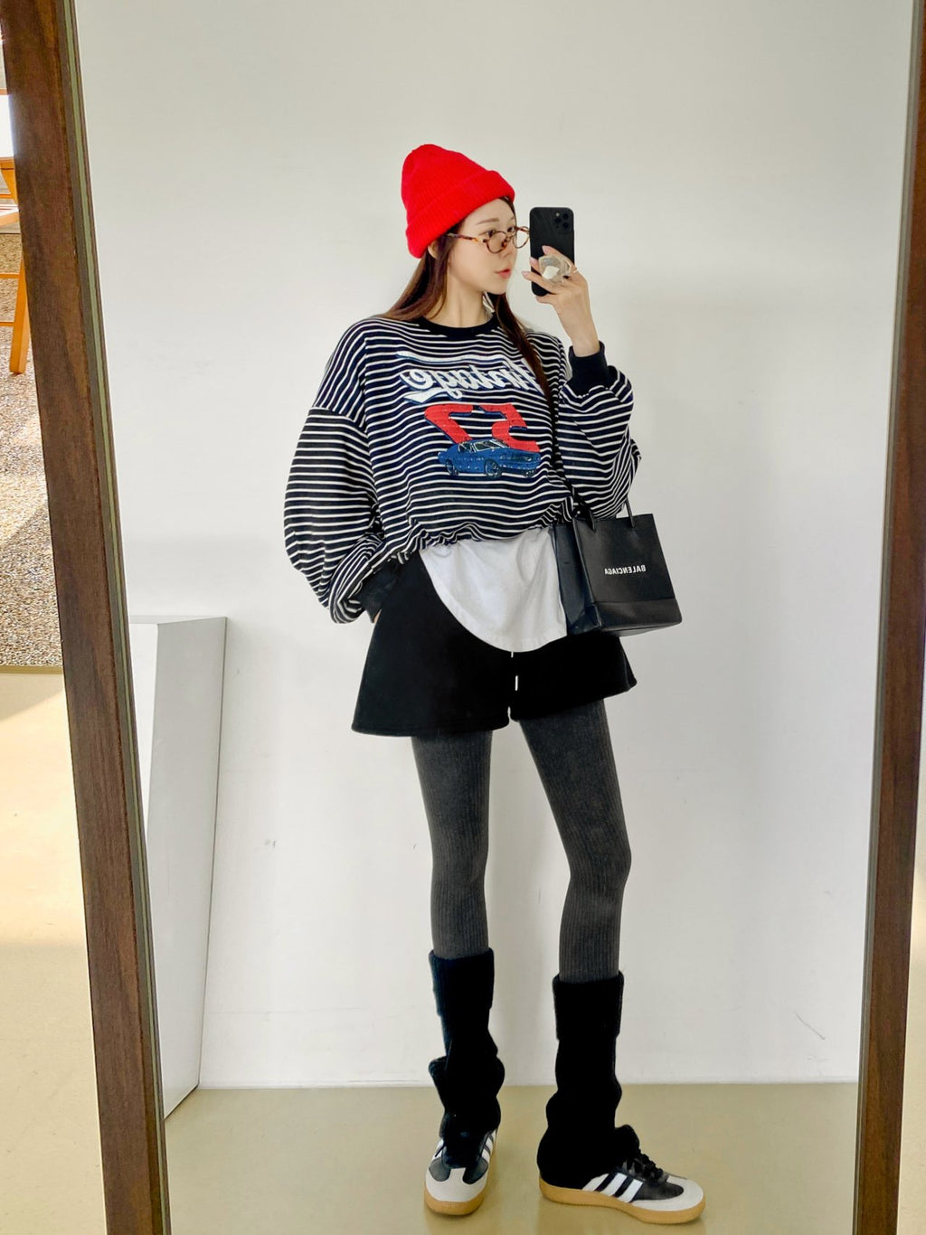 Vintage 52 Striped Drawstring Sweatshirt – Made in Korea - Luckyplanetusa