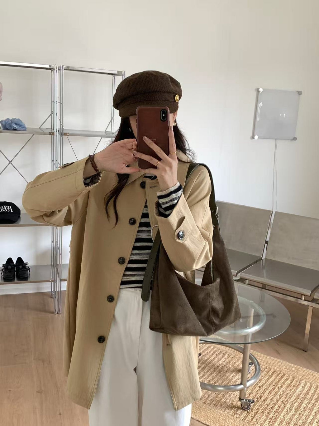 Rachel Soft Suede Daily Hobo Bag