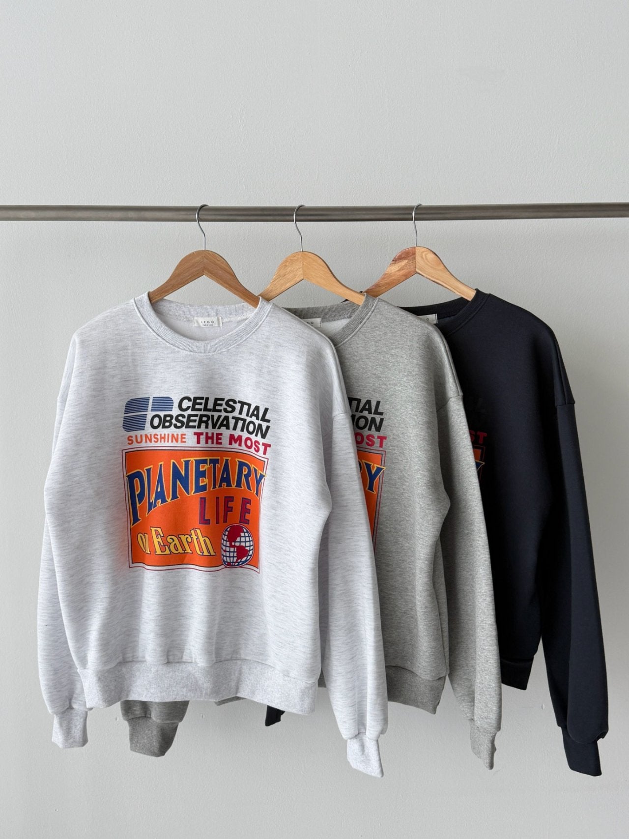 Planetary Life Graphic Sweatshirt Made in Korea
