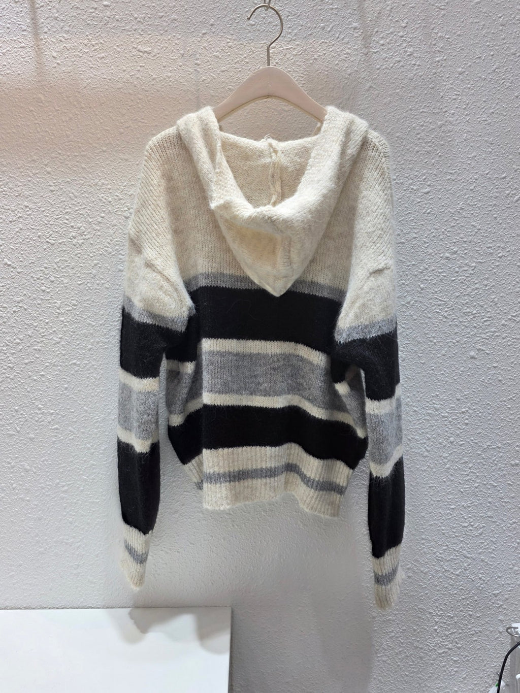 Lucky Stripe Cozy Hood Cardigan