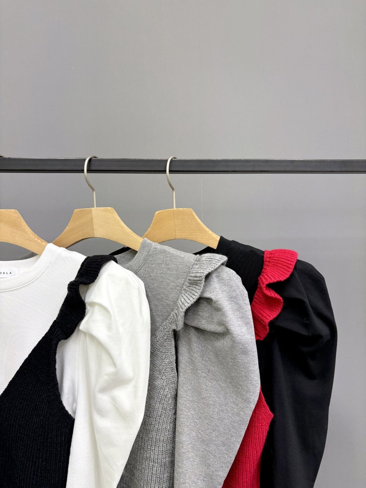 Romantic Layered Knit Ruffle Top