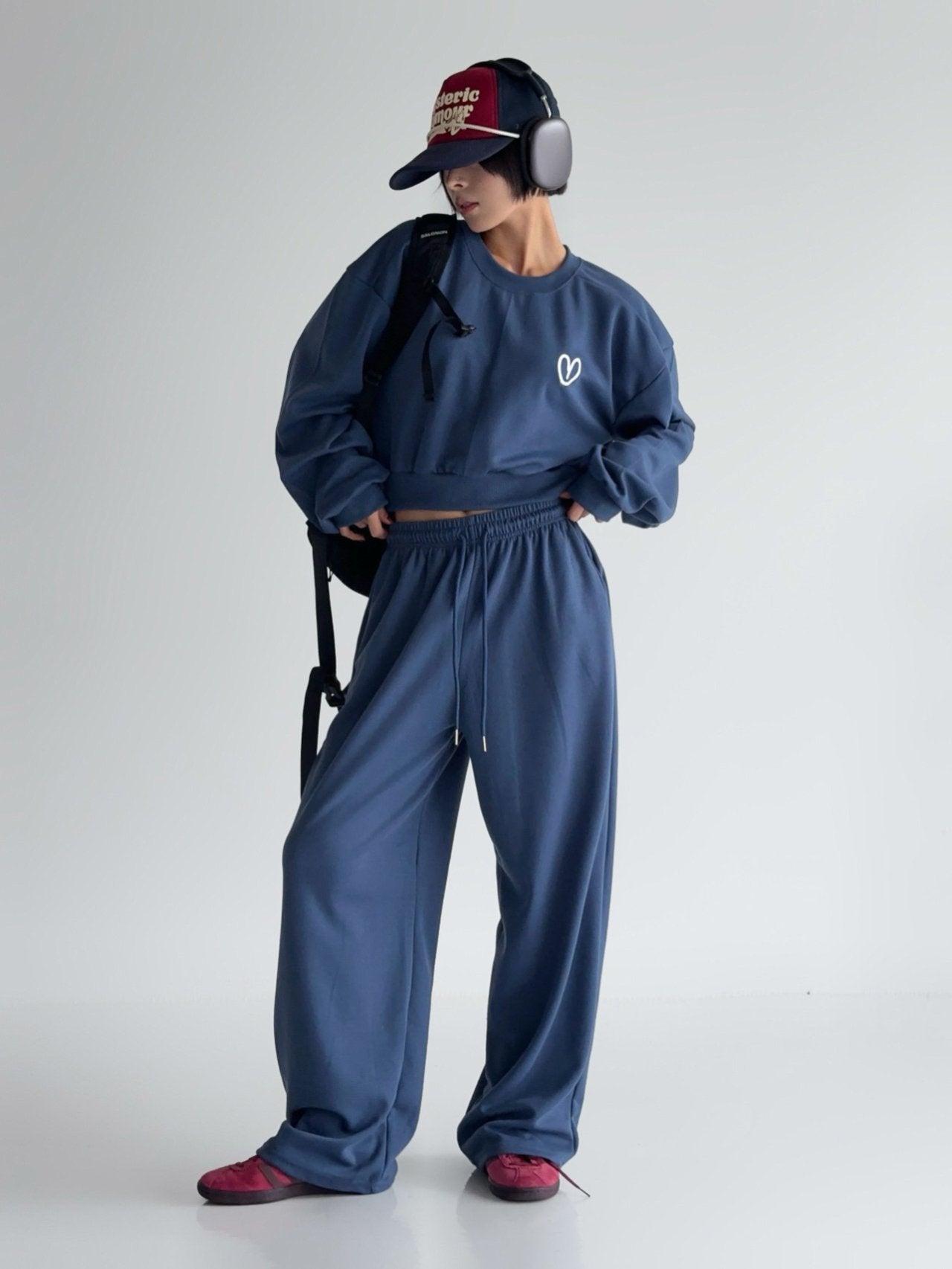 Ultra Soft Relax Fit Daily Training Set Loose Crop length