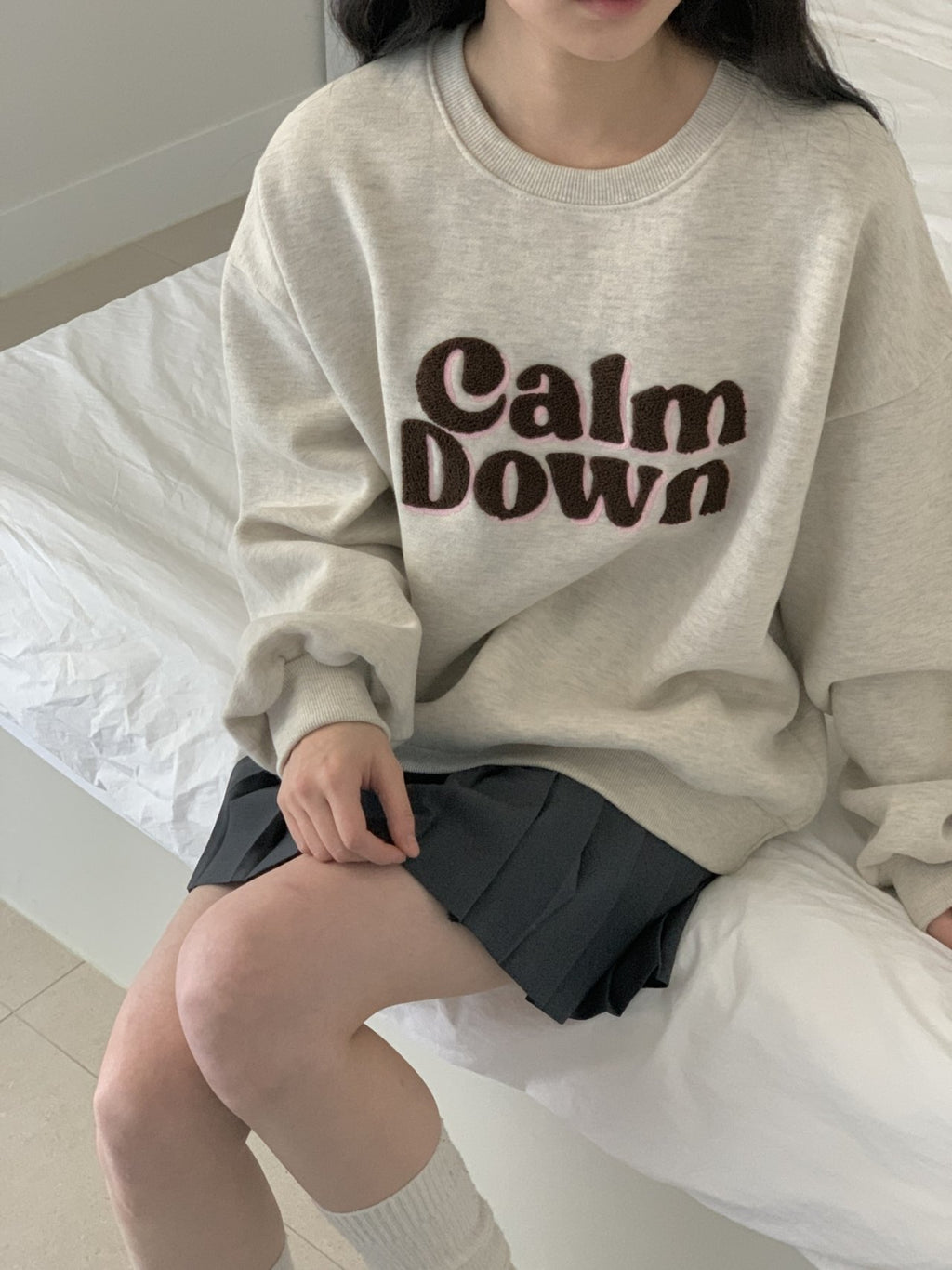 Calm Down Fleece-Lined Sweatshirt