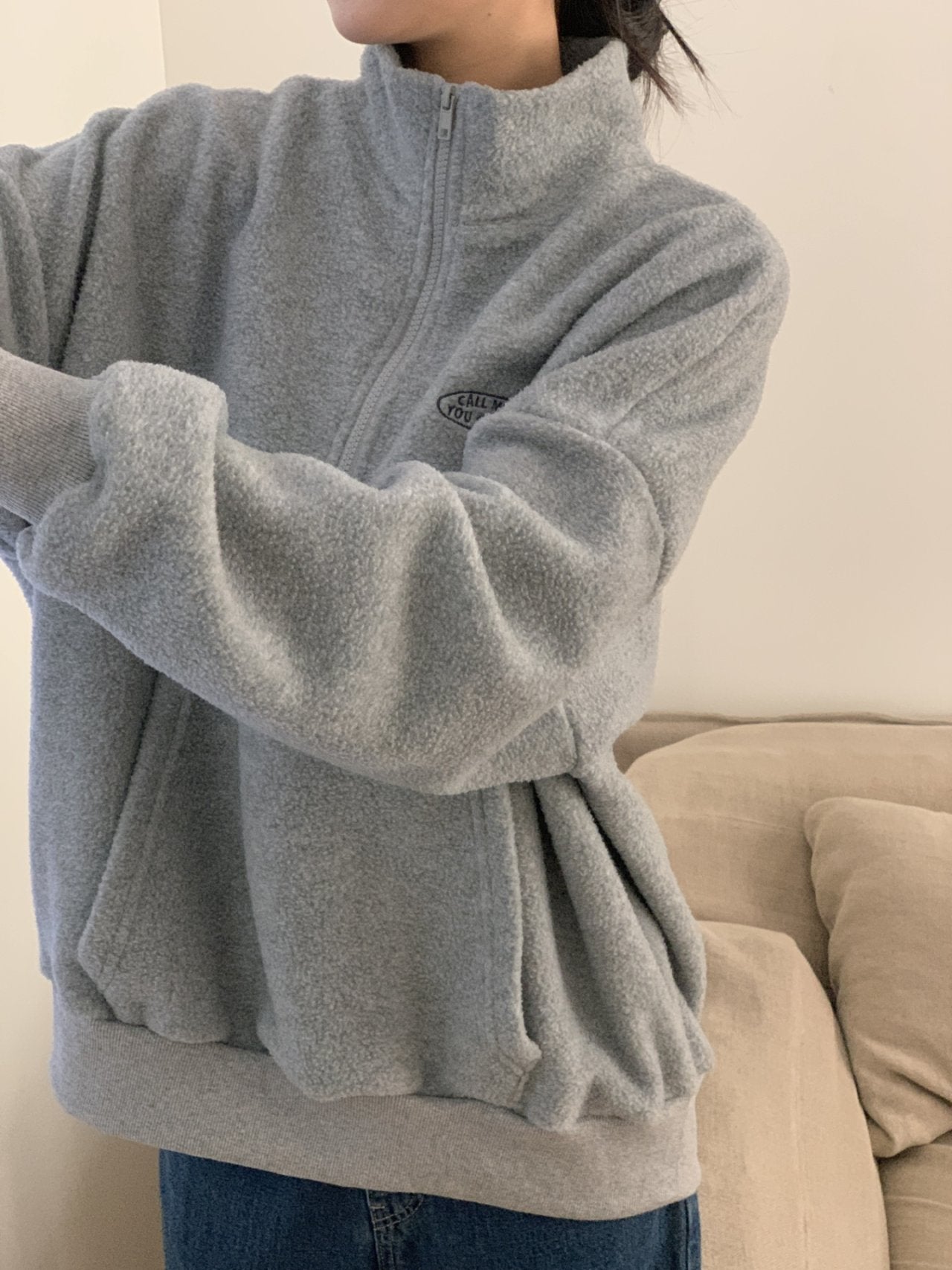 Call Me Half-Zip Fleece Pullover