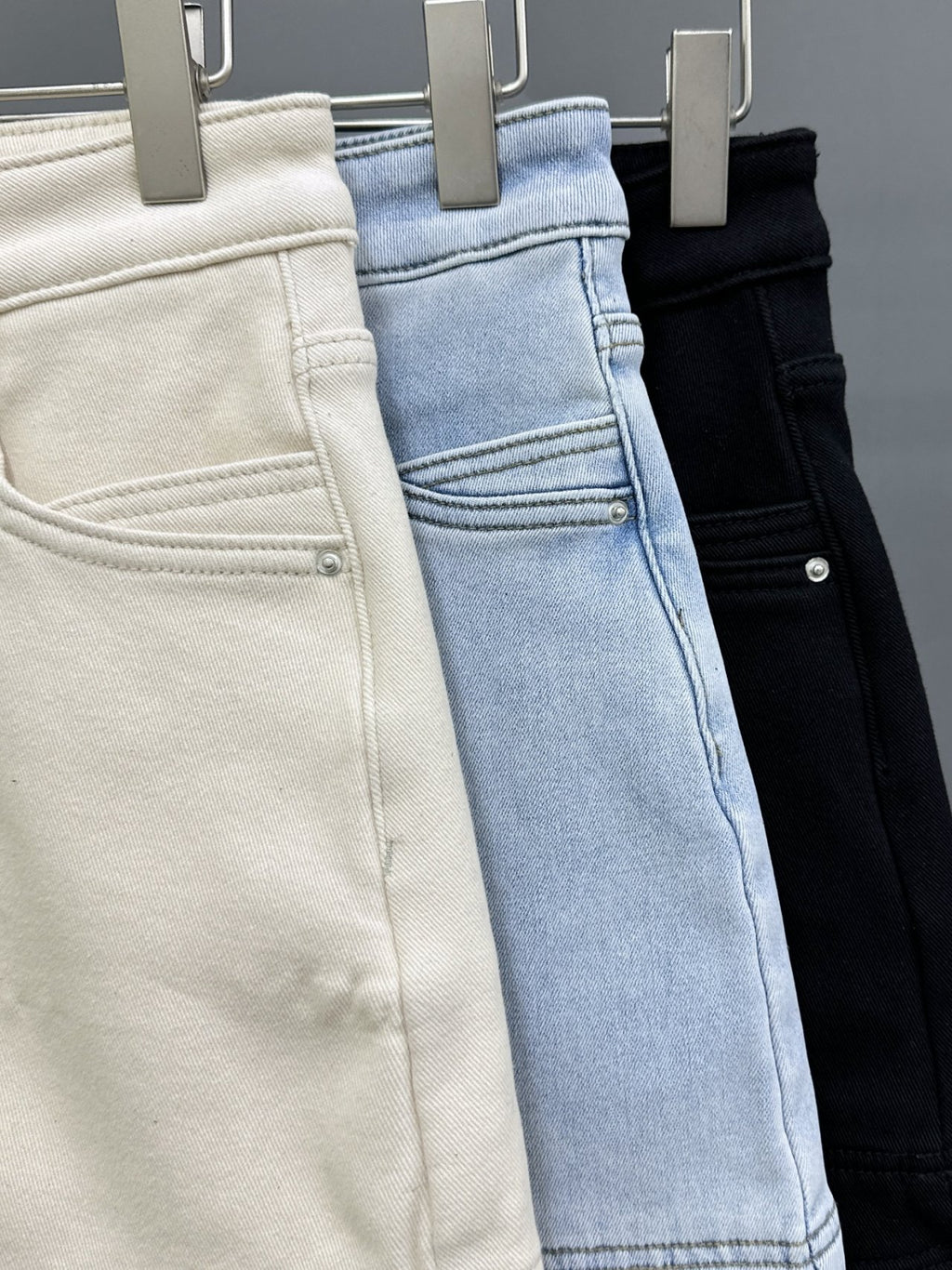 Cozy Fleece-Lined Daily Denim Skirt
