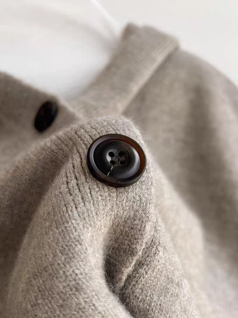 Amanda Hooded Knit Vest  Free Size Relaxed fit