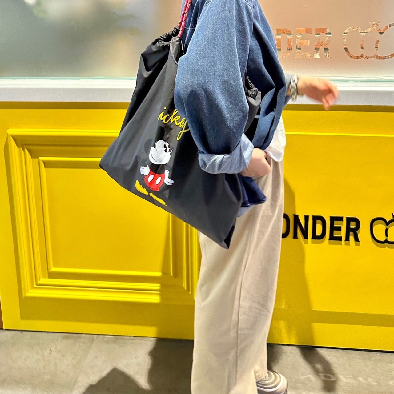 Mickey Light daily Bags- Disney official rope shoulder Bags-