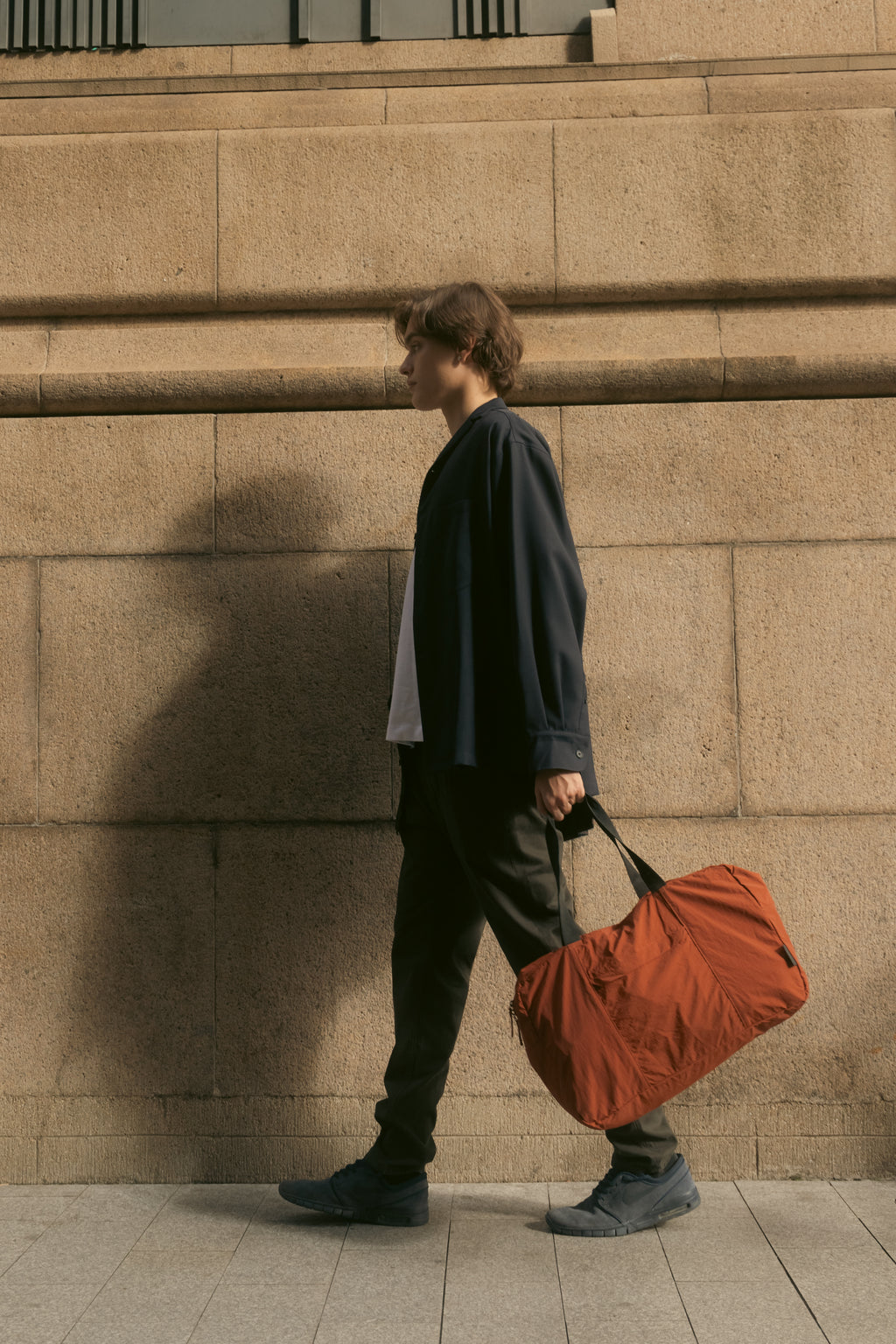 FeatherLite Foldable Travel Tote – Brick Brown