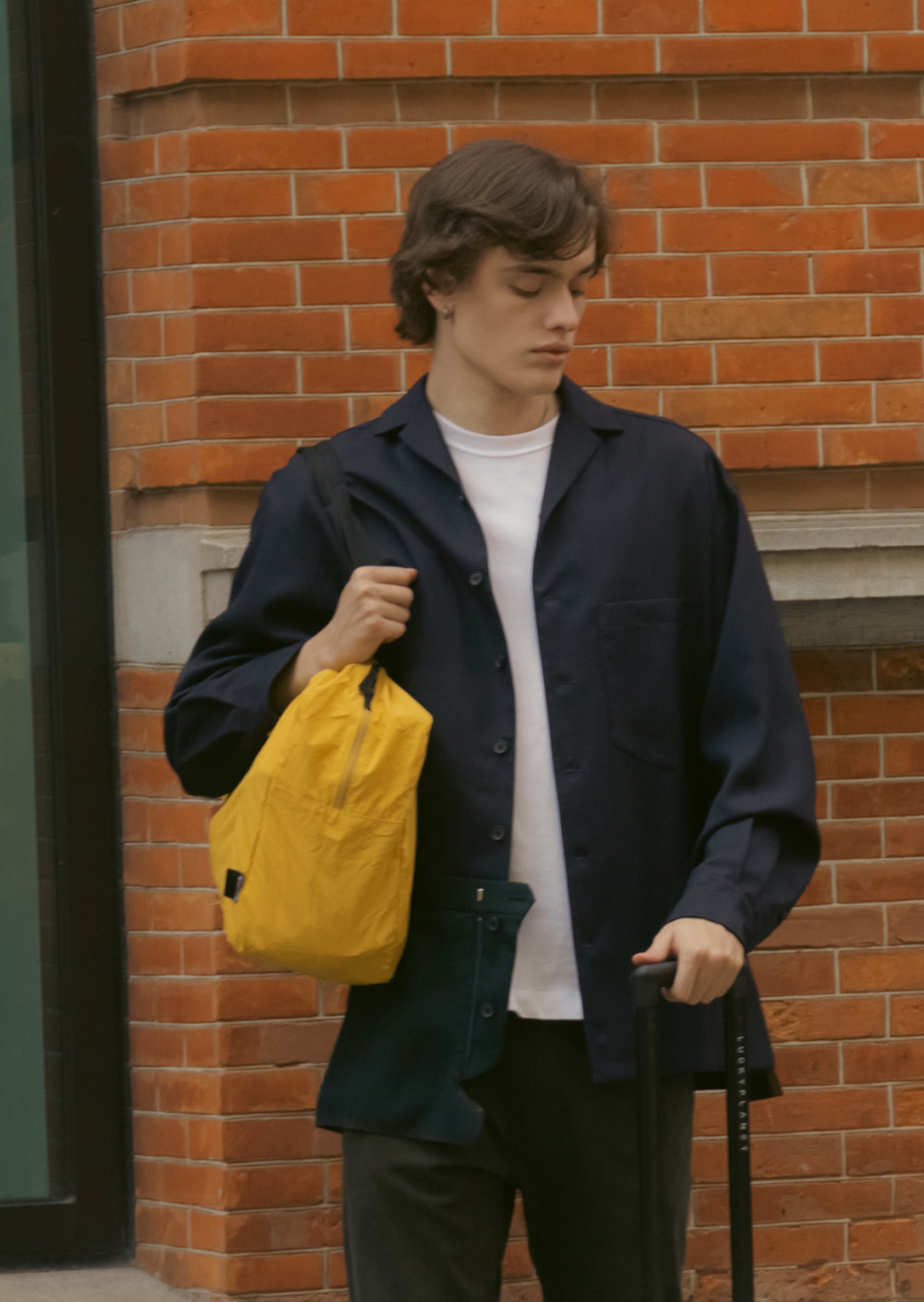 FeatherLite Foldable Travel Tote – Mustard