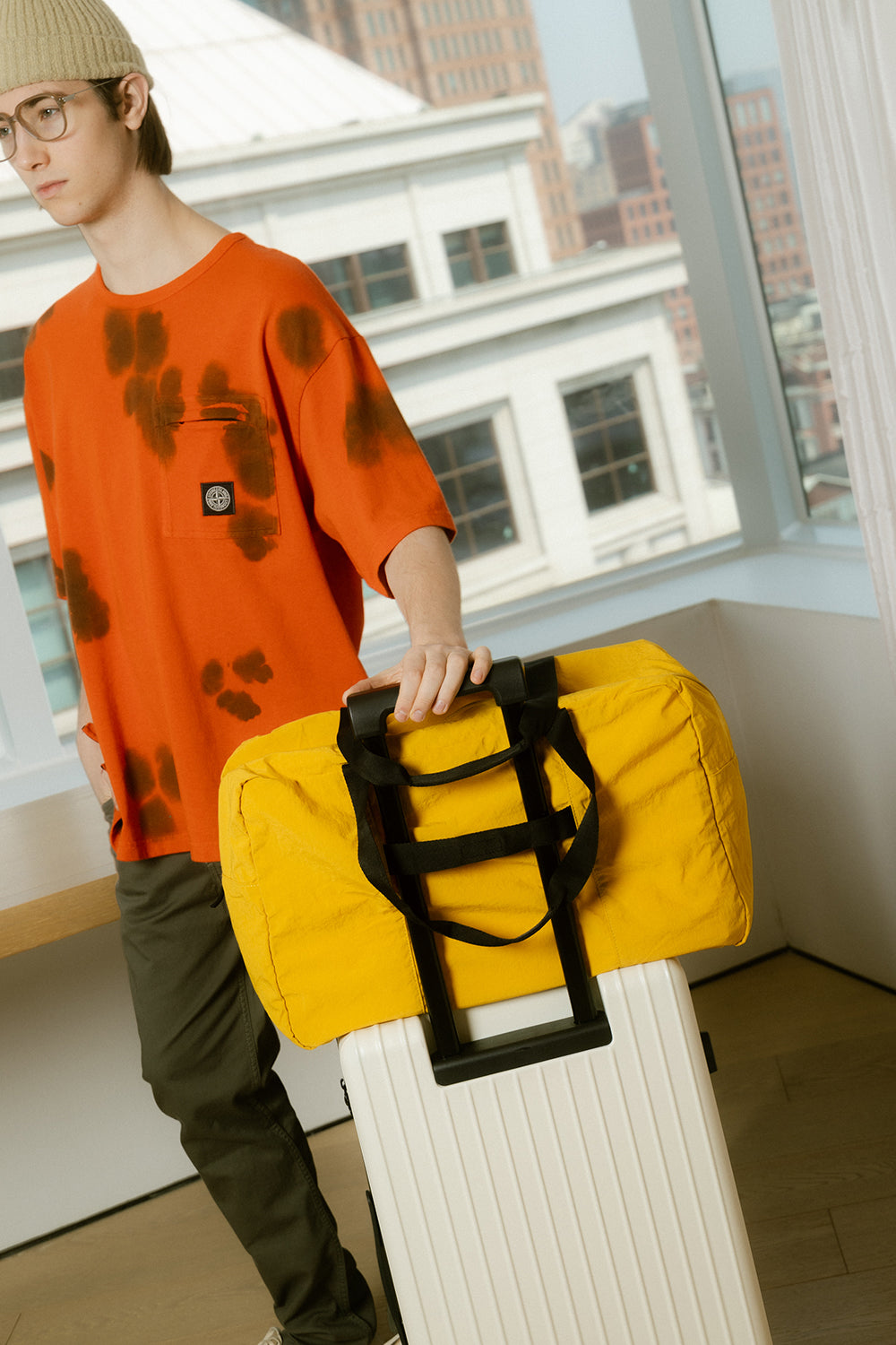 FeatherLite Foldable Travel Tote – Mustard