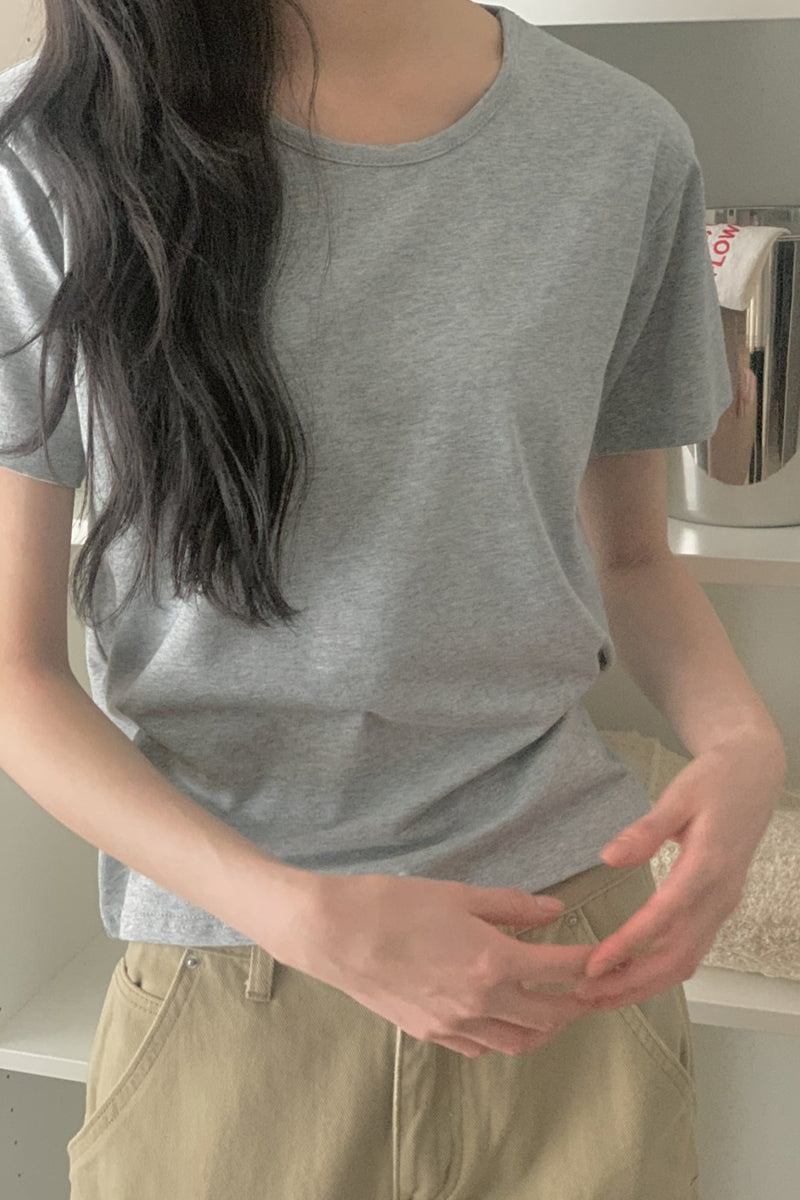 Soft Modal Basic Slim T-Shirt Made in Korea - Luckyplanetusa