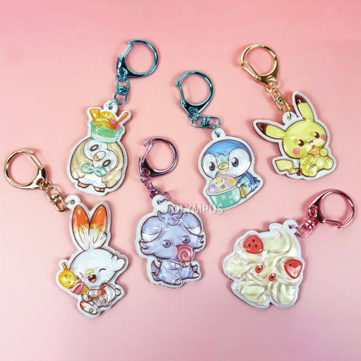 Pokémon Pocket Peace Candy BonBon Mirror Keyring (Random Blind Box) - Luckyplanetusa