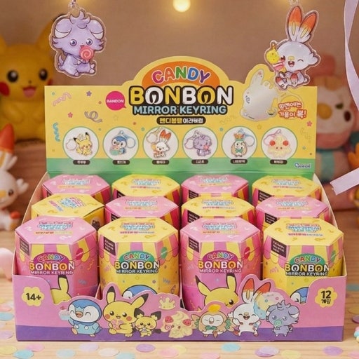 Pokémon Pocket Peace Candy BonBon Mirror Keyring (Random Blind Box) - Luckyplanetusa