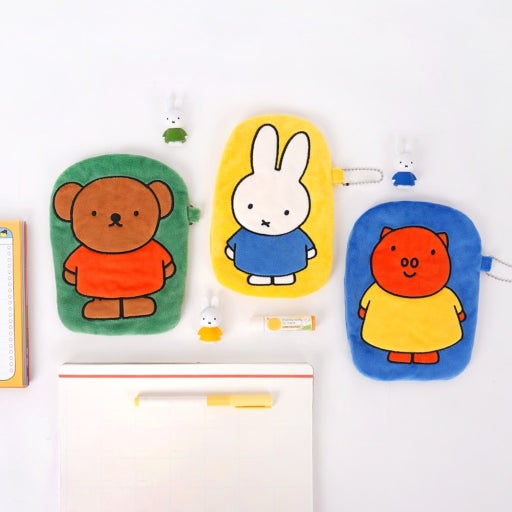 Miffy Cute Plush Pouch Keychain – Kawaii Mini Organizer Bag - Luckyplanetusa