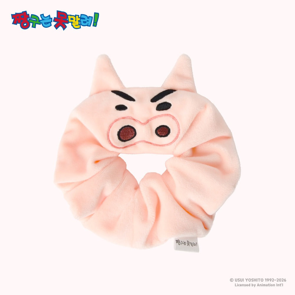 Crayon Shin-chan Embroidered Plush Scrunchie - Luckyplanetusa