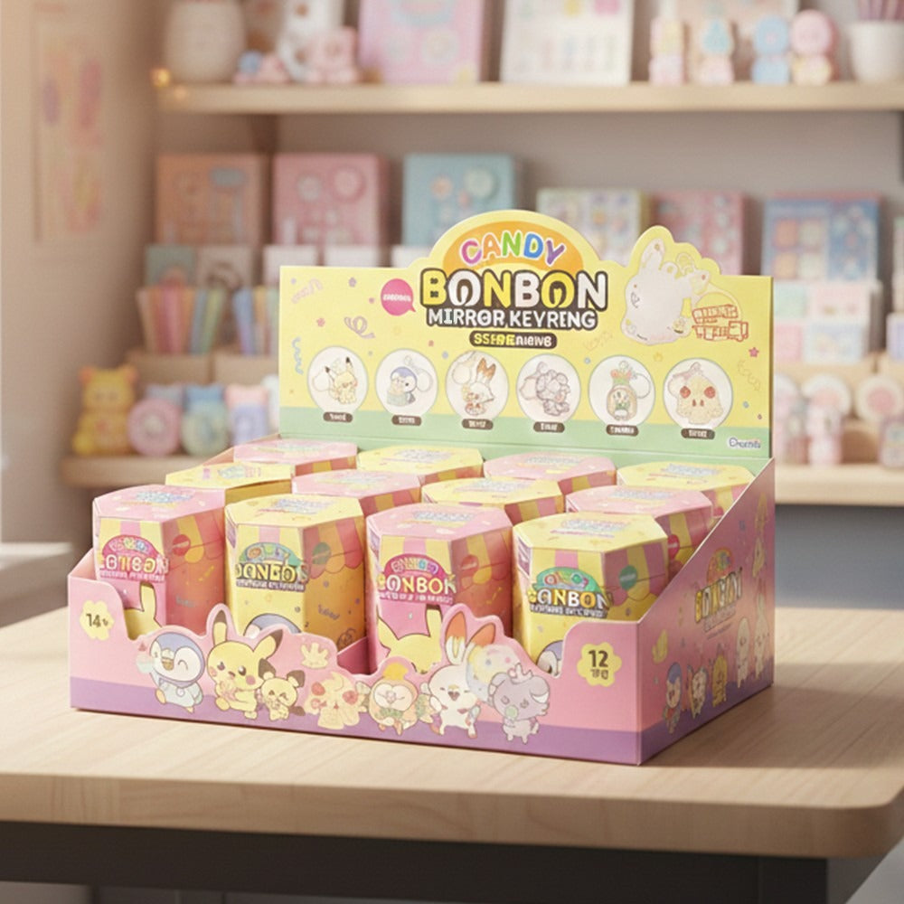Pokémon Pocket Peace Candy BonBon Mirror Keyring (Random Blind Box) - Luckyplanetusa