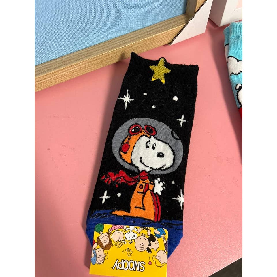 Peeanuts Snoopy Charlie Brown ankle Socks/ Cotton Ultra Soft women Socks-5Pcs
