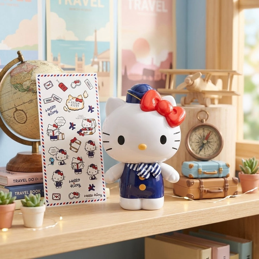 Sanrio Hello Kitty Coin Bank – Marine Travel Edition - Luckyplanetusa