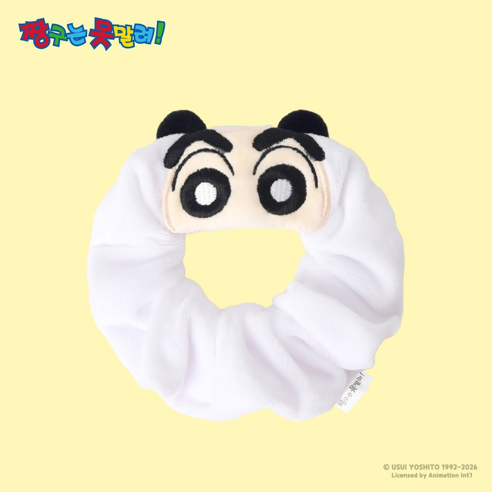 Crayon Shin-chan Embroidered Plush Scrunchie - Luckyplanetusa