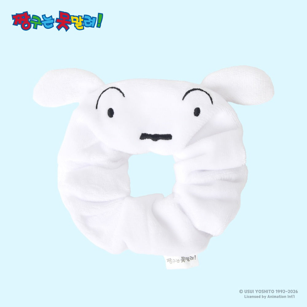 Crayon Shin-chan Embroidered Plush Scrunchie - Luckyplanetusa