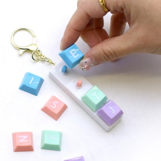 MBTI Keycap DIY Keychain – Customizable Keyboard Charm (Blind Box) - Luckyplanetusa
