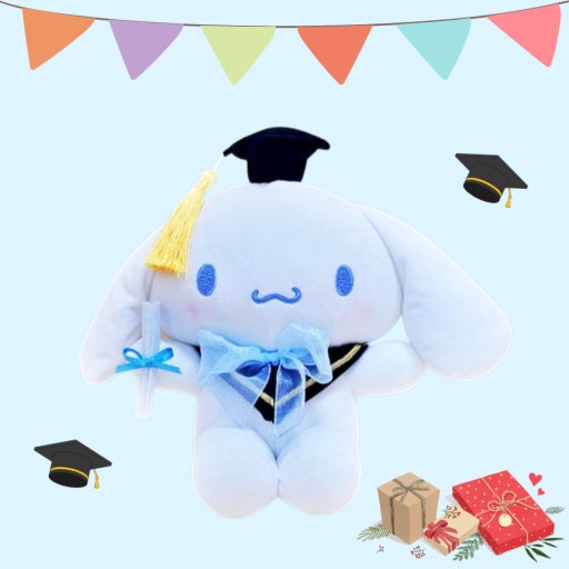 Sanrio Graduation Cap Plush Celebrate Gift Toy - Official