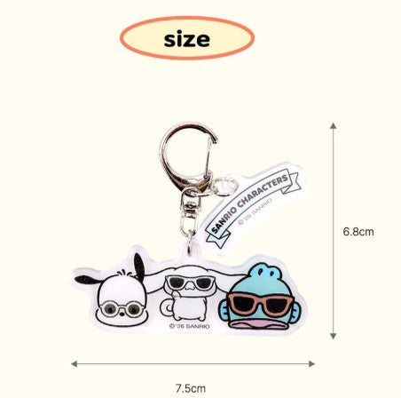 Sanrio Lenticular Acrylic Keyring - Luckyplanetusa