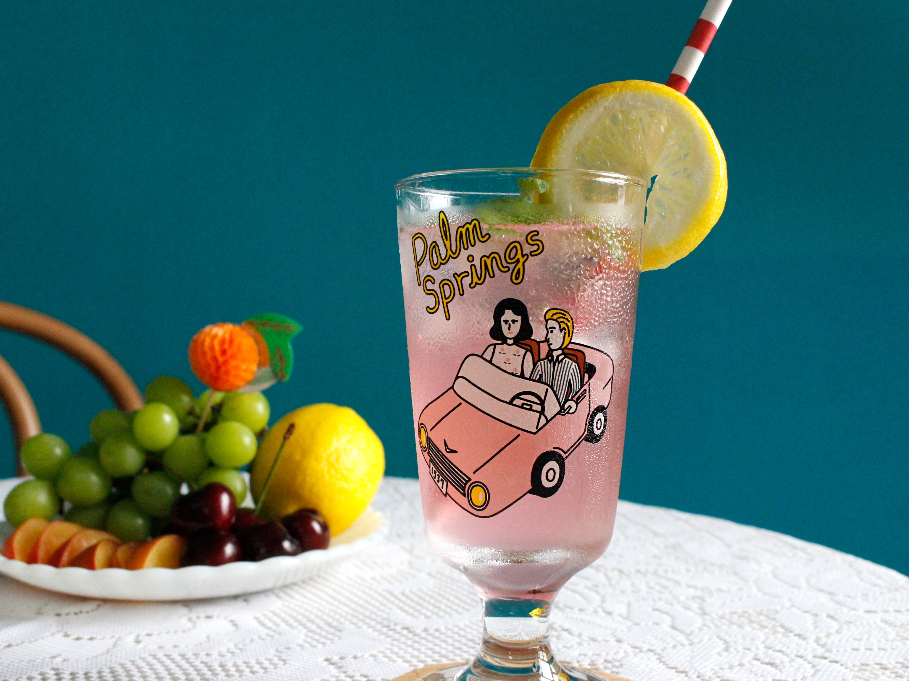 Vintage Glass cup Large - Luckyplanetusa