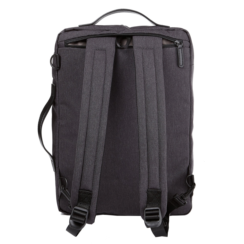 [Lucky Planet] Alpha Two Way Carry Handles Shoulder Bag and Backpack Brefcase -Black - Luckyplanetusa