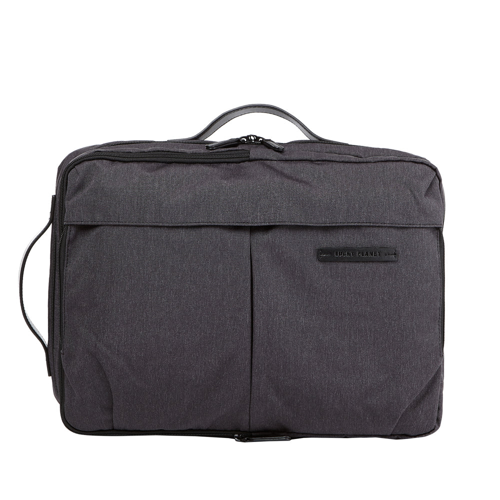 [Lucky Planet] Alpha Two Way Carry Handles Shoulder Bag and Backpack Brefcase -Black - Luckyplanetusa