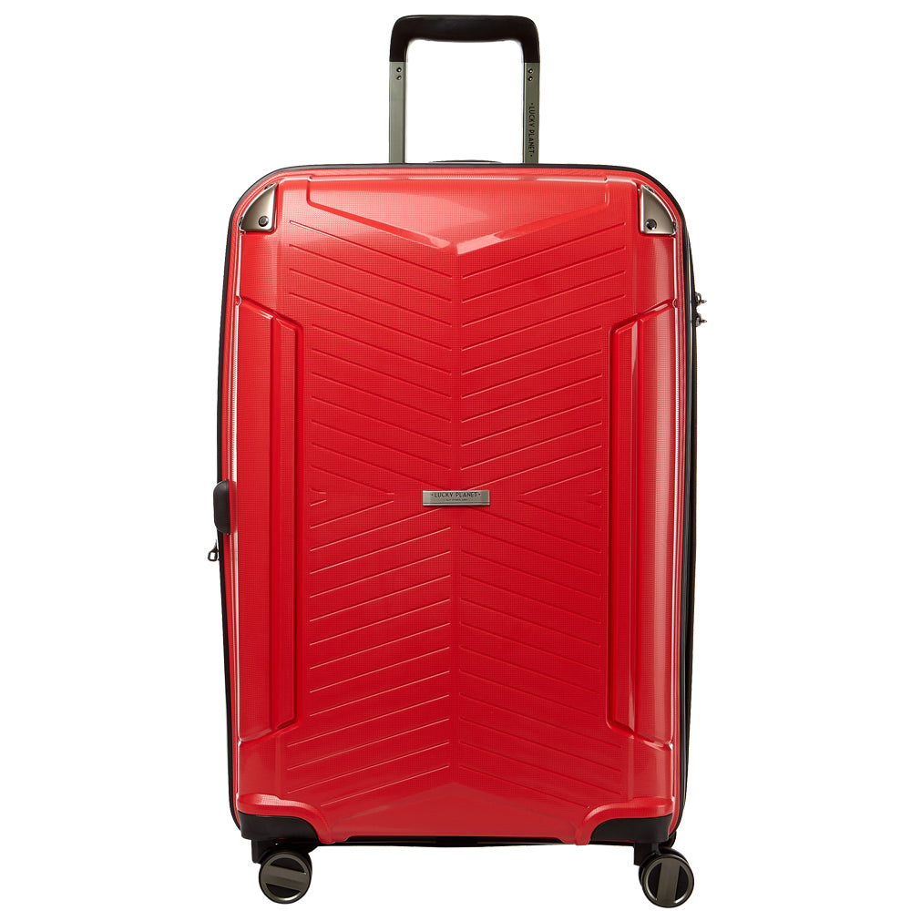 [Lucky Planet]  Frieden Red 24-inch Hard Case Luggage - Luckyplanetusa