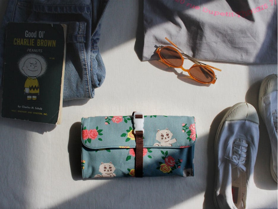 1537 Travel Packing Organizer Cotton Traveler Roll Pouch - Luckyplanetusa