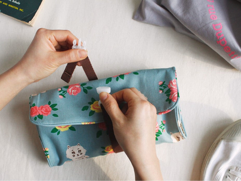 1537 Travel Packing Organizer Cotton Traveler Roll Pouch - Luckyplanetusa