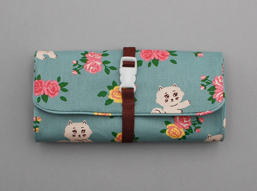 1537 Travel Packing Organizer Cotton Traveler Roll Pouch