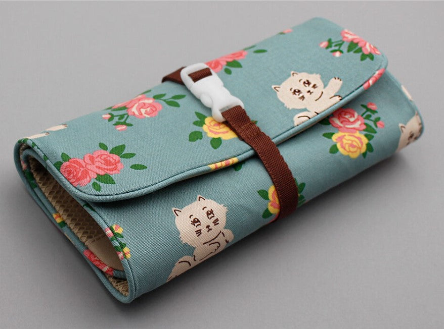 1537 Travel Packing Organizer Cotton Traveler Roll Pouch - Luckyplanetusa