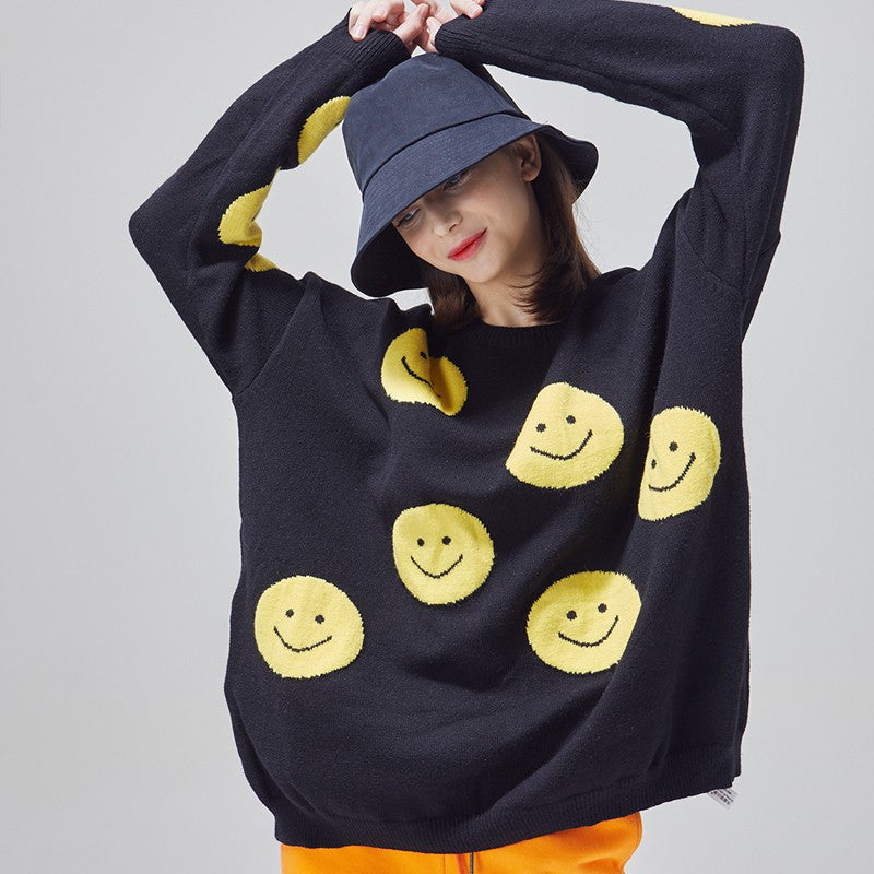 Smile All around Sweater - Luckyplanetusa