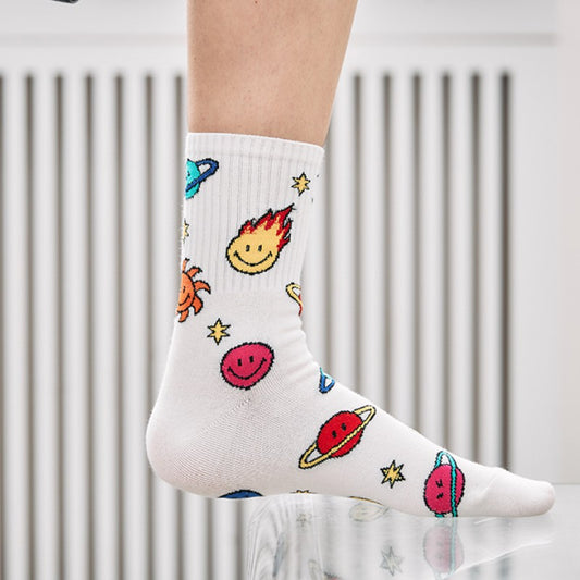Smile Cosmos Women's Socks - Luckyplanetusa