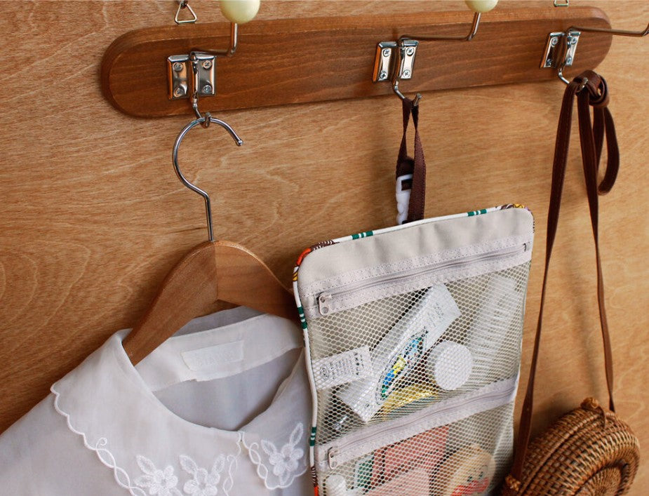 1537 Travel Packing Organizer Cotton Traveler Roll Pouch