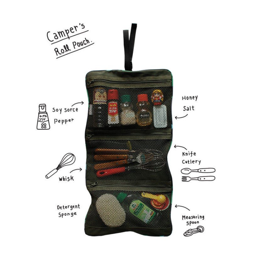 1537 Travel Packing Organizer Cotton Traveler Roll Pouch