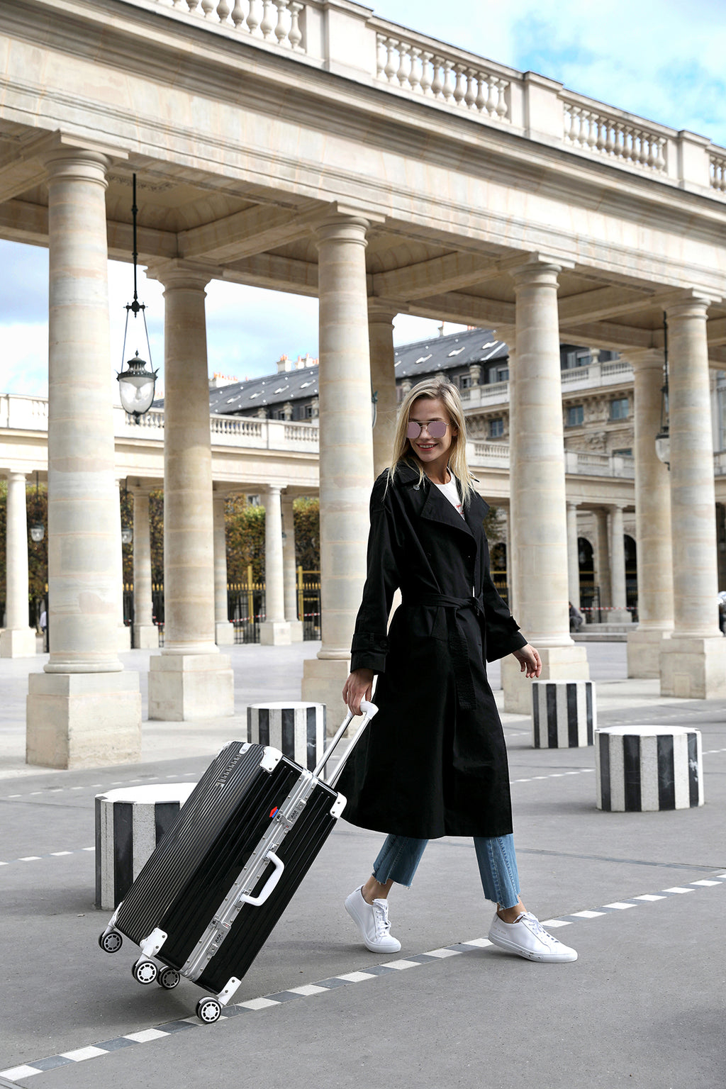 [Lucky Planet]  Edge 26-inch Luggage - French Gray - Luckyplanetusa