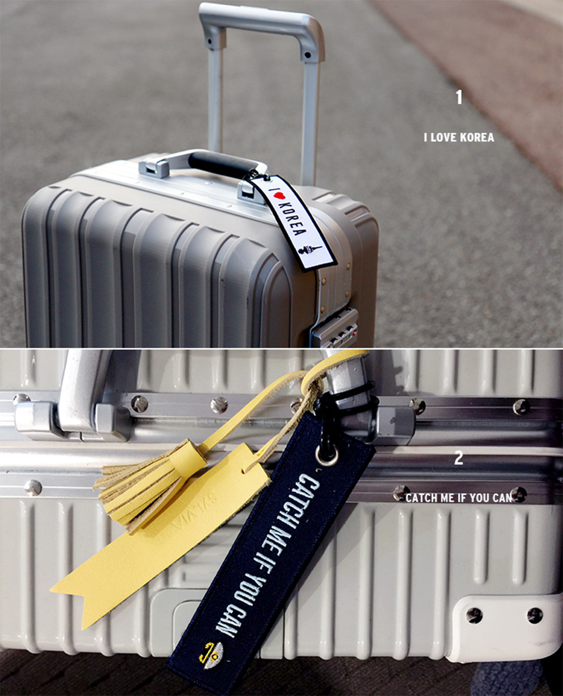 [Lucky Planet] Embroidered Luggage Name Tags - I Love Korea