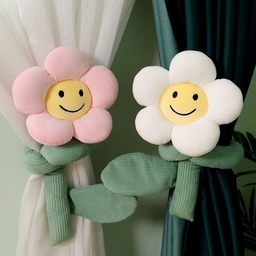 Big Smile Flower Curtain Holder room deco/ interior acc - Luckyplanetusa