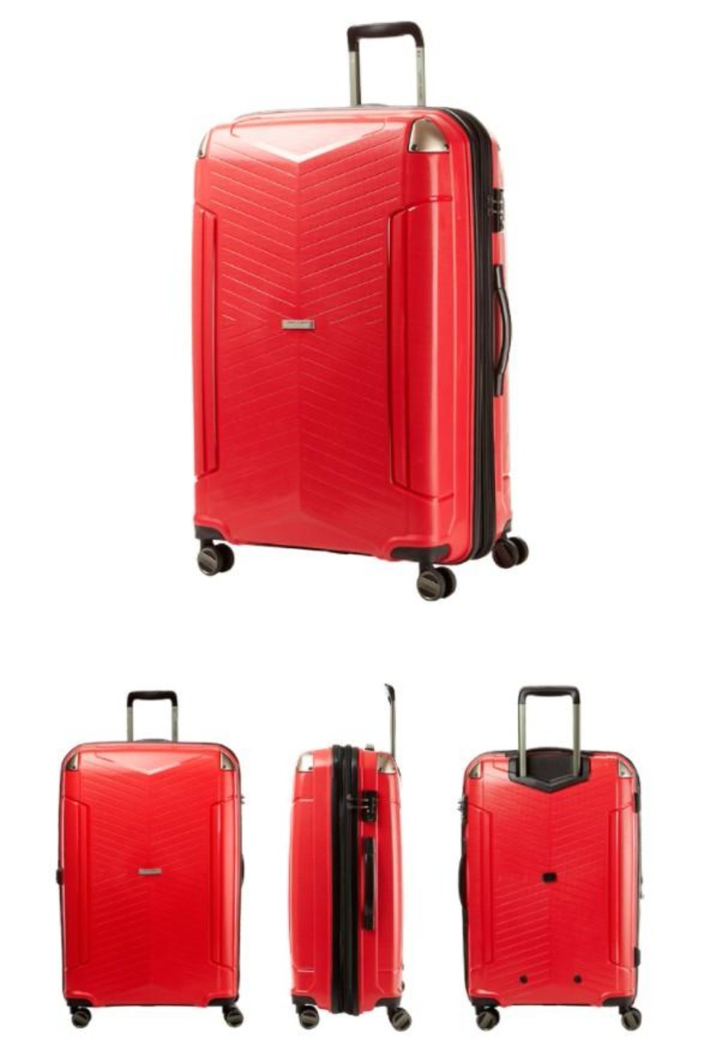[Lucky Planet]  Frieden Red 24-inch Hard Case Luggage - Luckyplanetusa