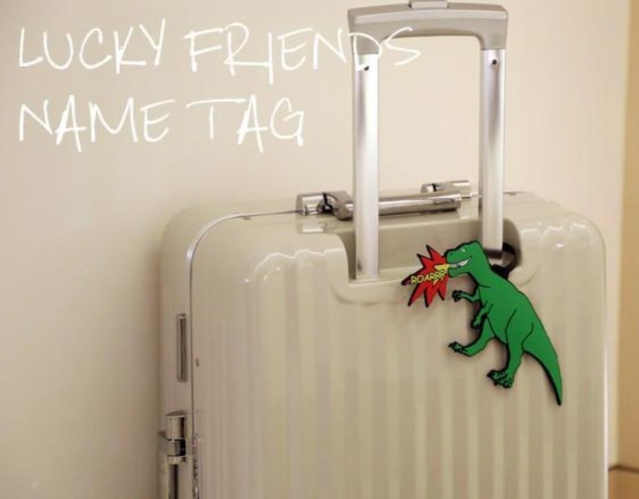 [Lucky Planet] Lucky Friends Dino Luggage Name Tag - Luckyplanetusa