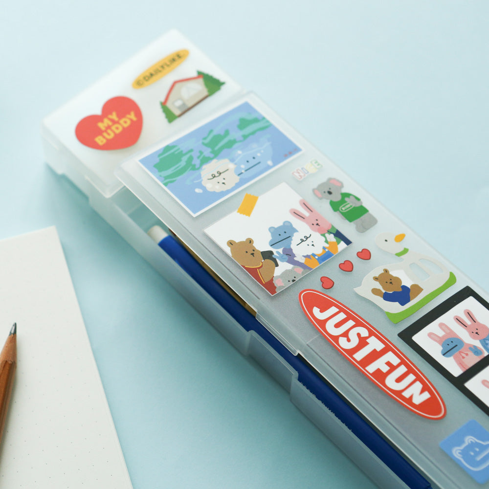DL Deco sticker with pencil case - Luckyplanetusa