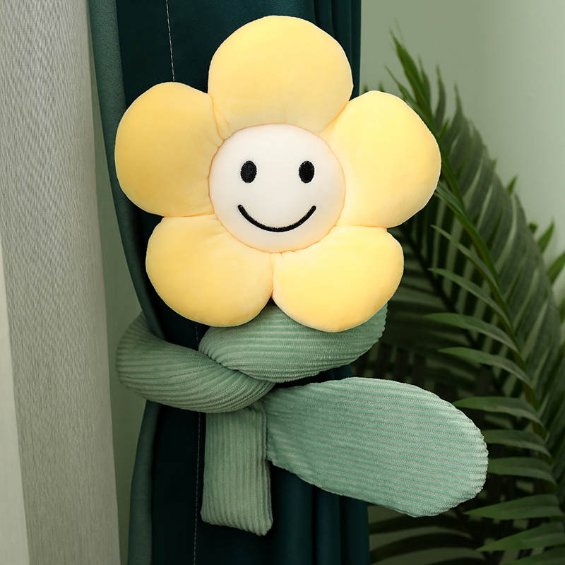 Big Smile Flower Curtain Holder room deco/ interior acc - Luckyplanetusa