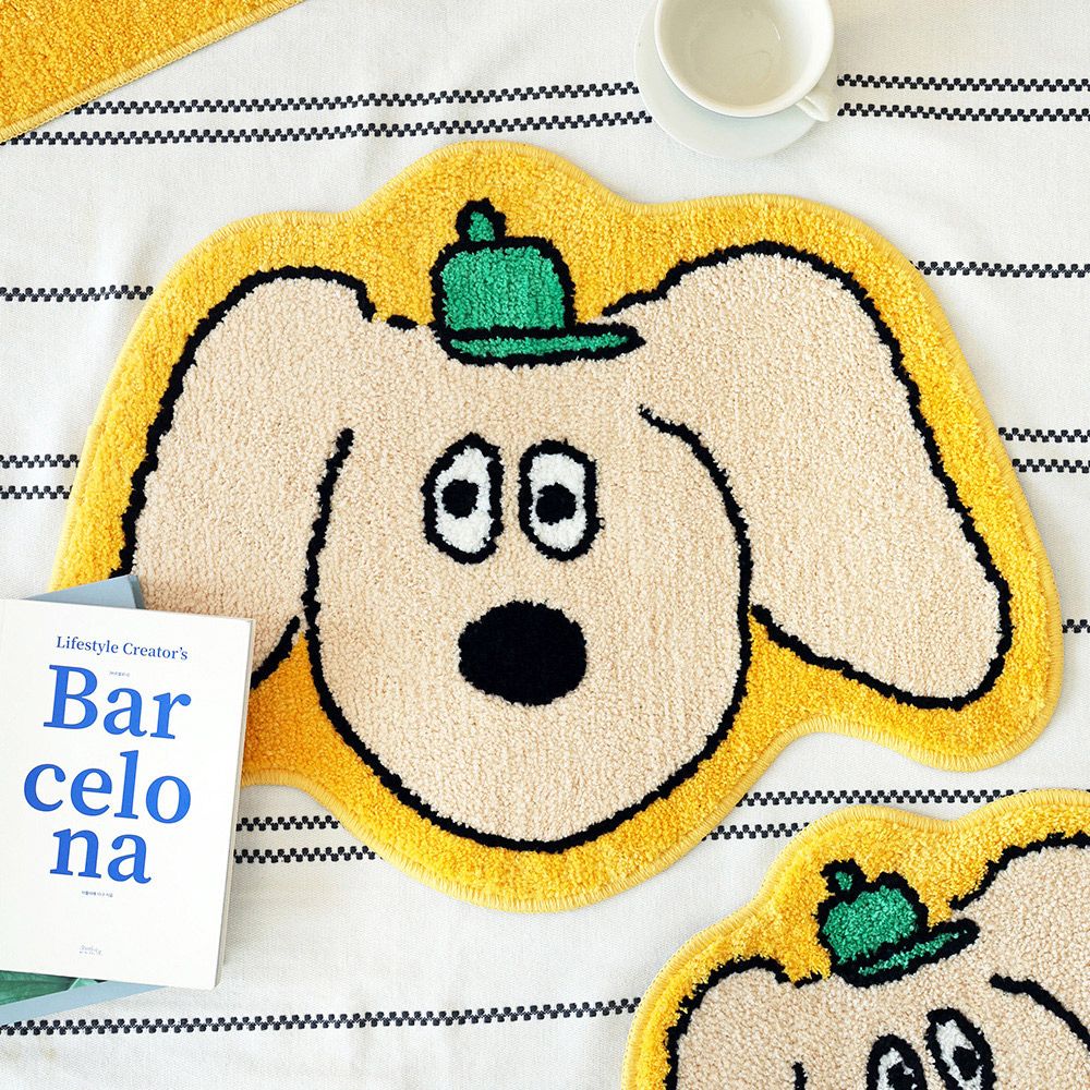 Charlie Face Bath Foot mat/ Room point Rugs
