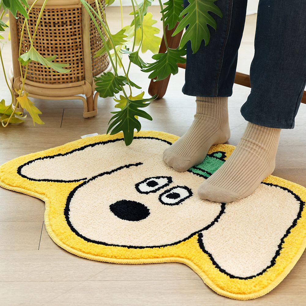 Charlie Face Bath Foot mat/ Room point Rugs