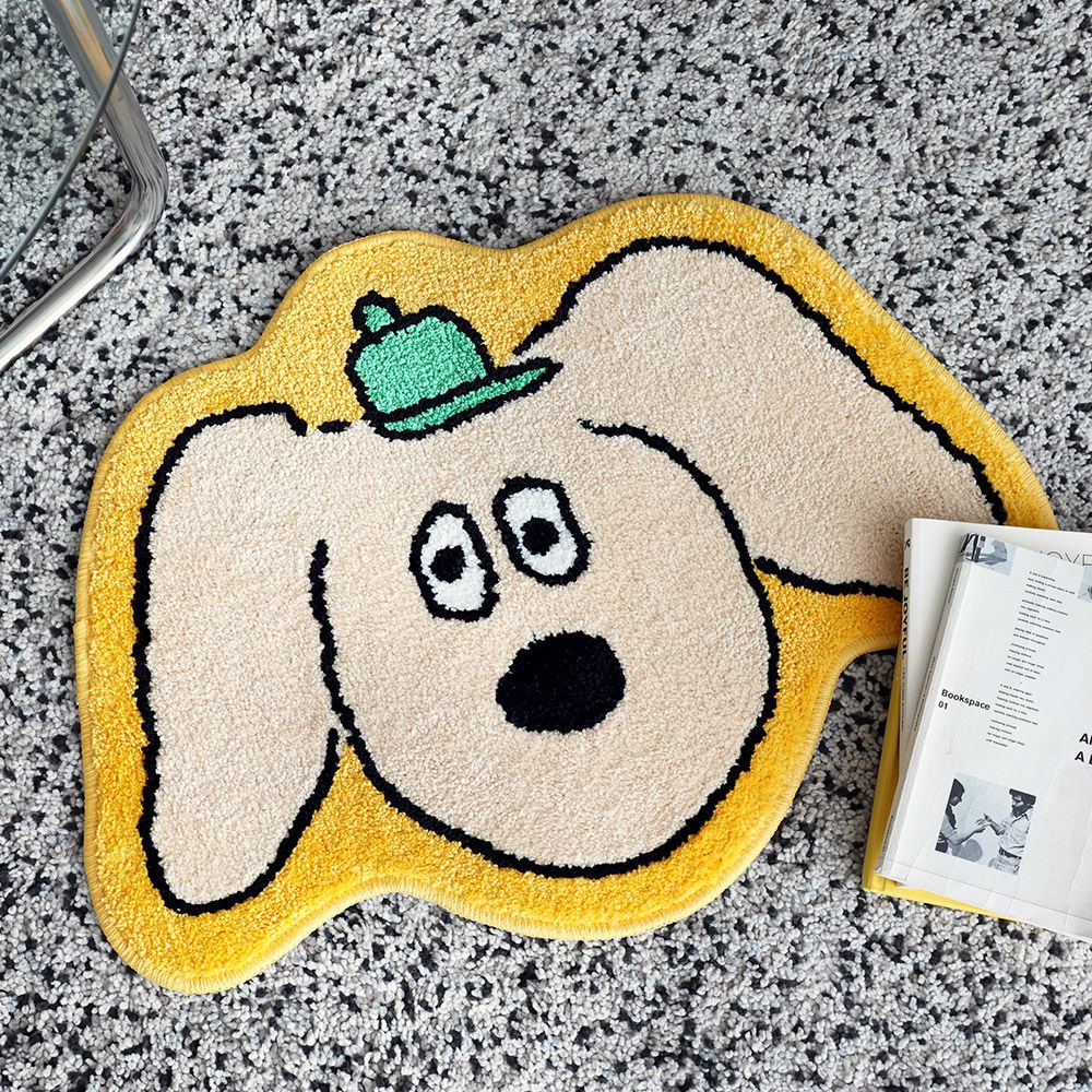 Charlie Face Bath Foot mat/ Room point Rugs