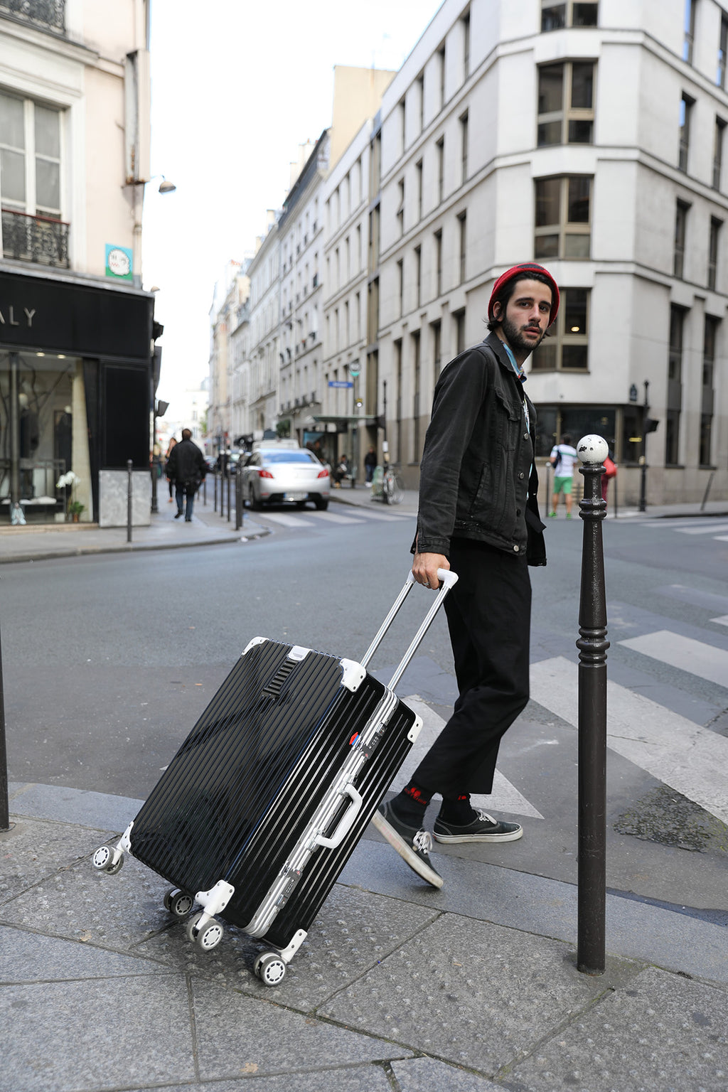 [Lucky Planet]  Edge 26-inch Luggage - French Gray - Luckyplanetusa